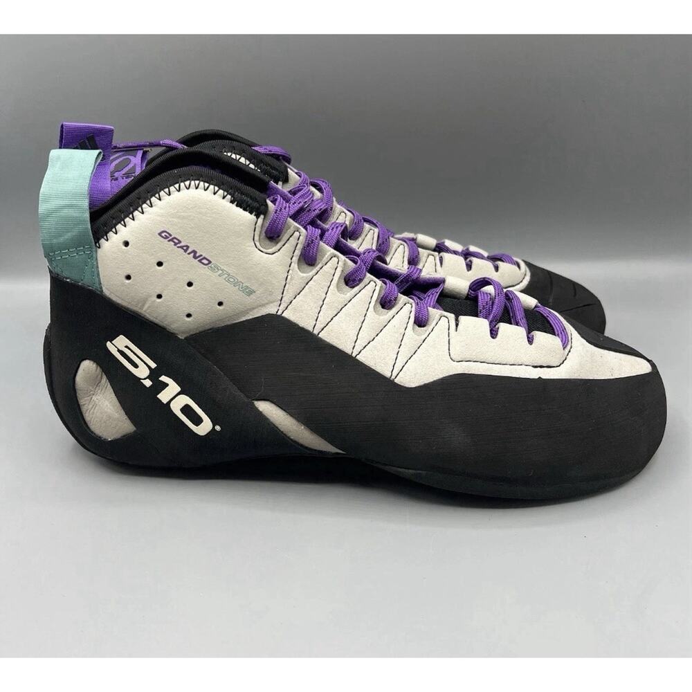 Five Ten Grandstone Climbing Shoes Men’s Size 11 Gray Purple Stealth Rubber New